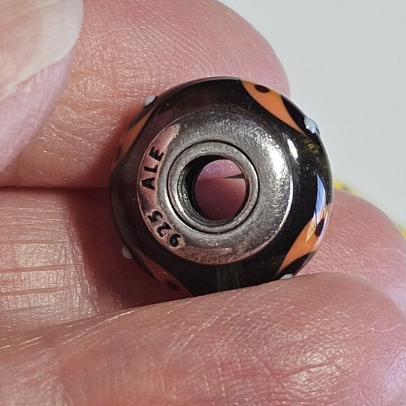 *Sale* Pandora Sterling Silver Cinnamon Ladybug Murano Charm Retired - Picture 5 of 14